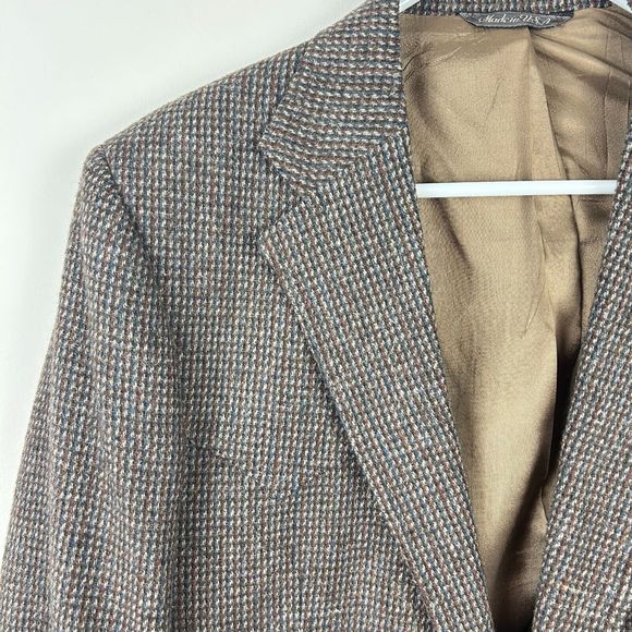 Levis Vintage Western Wear Tweed Wool Elbow Patch Jacket Sports Coat Sz 40R - Picture 16 of 16